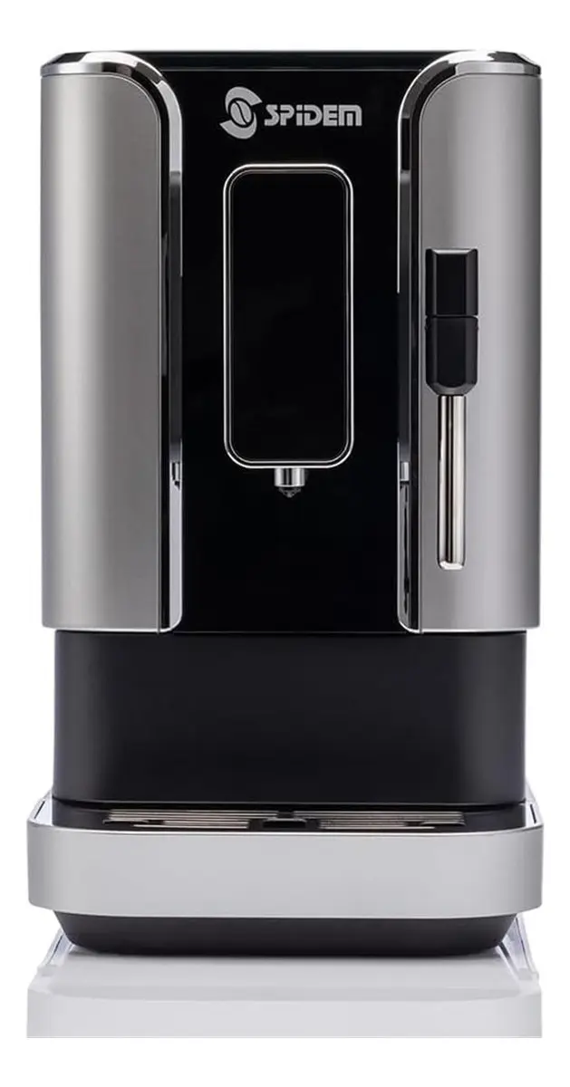 Cafeteira expresso Spidem Trevi automatica com moedor 5 niveis prateada